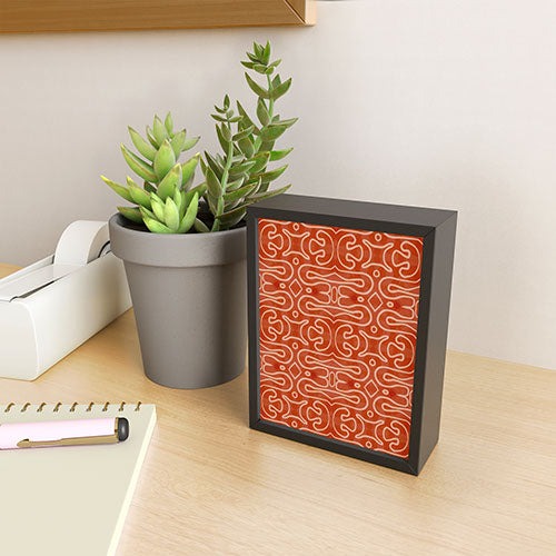 Mirimo Venexiana Burnt Orange Framed Mini Art Print