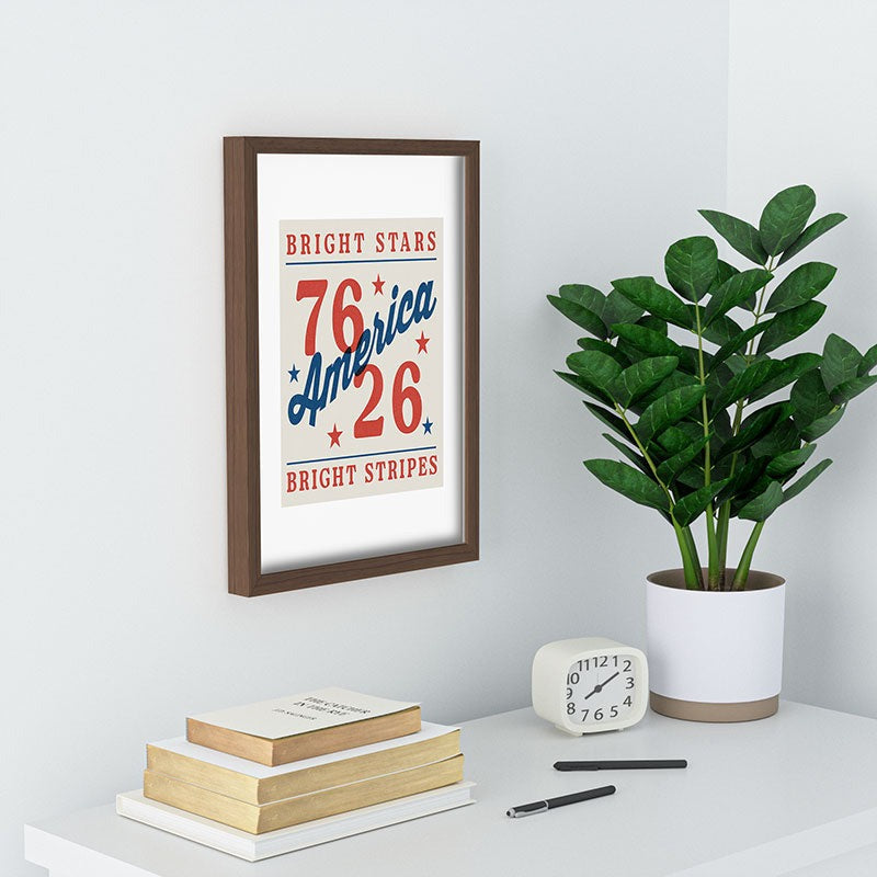 DENY Designs Bright Stars Bright Stripes Recessed Framing Rectangle