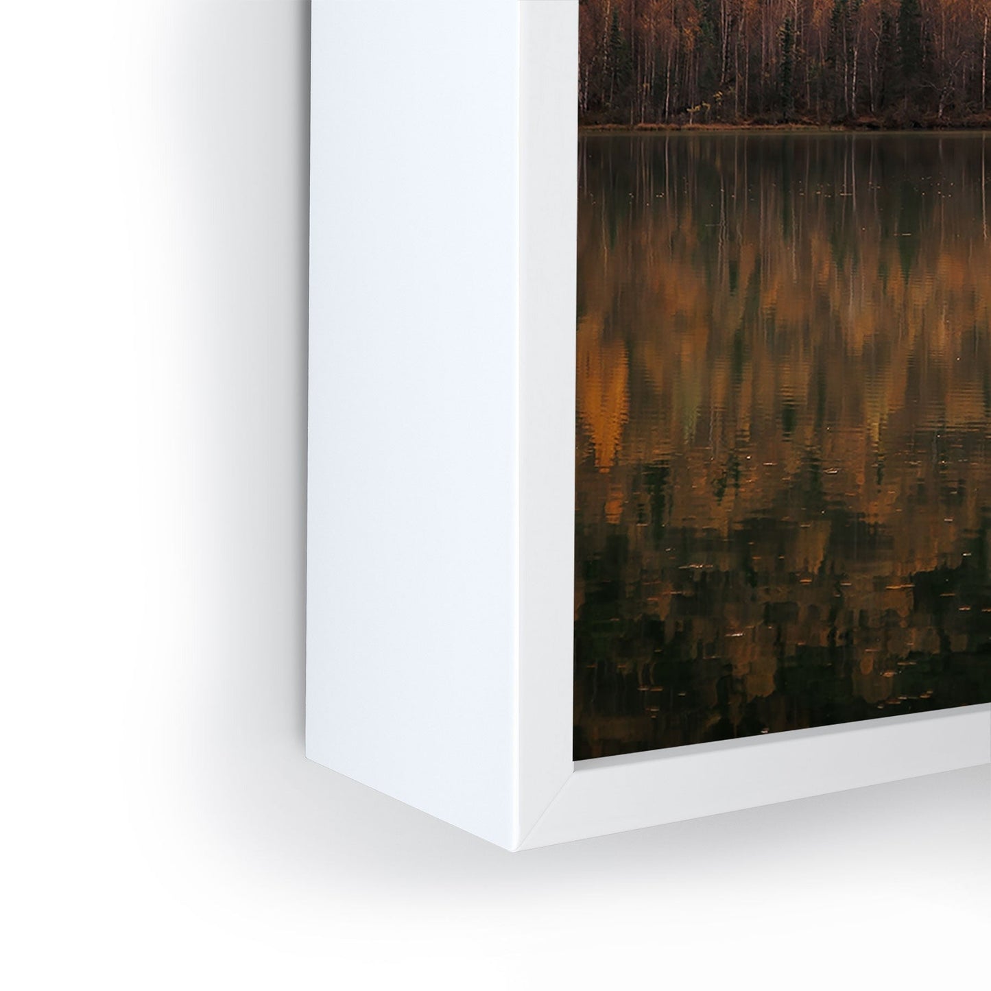 Hannah Kemp Fall Lake Framed Mini Art Print