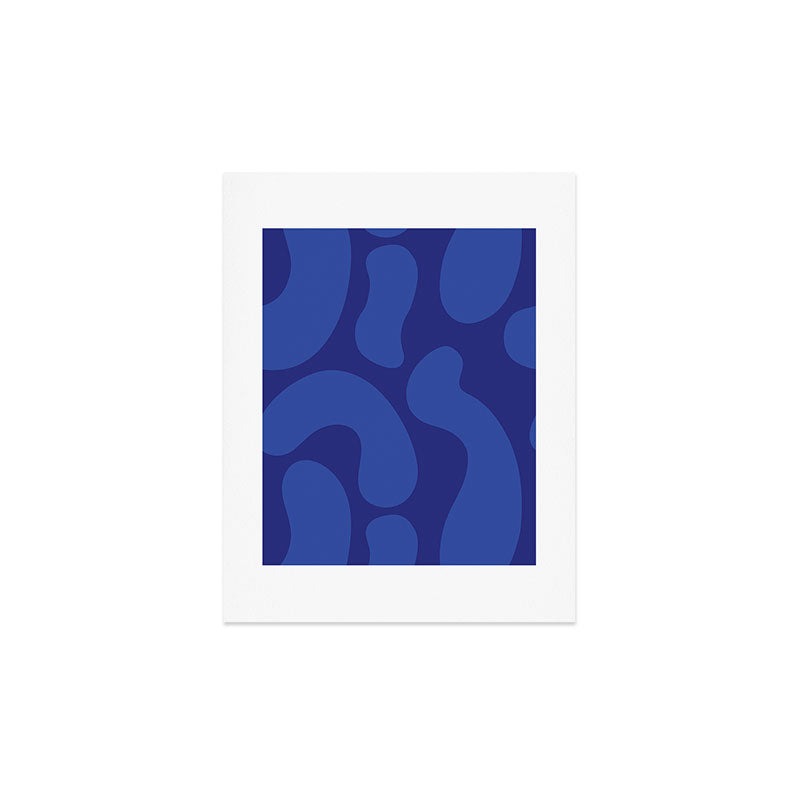 Camilla Foss Blue Pebble Art Print