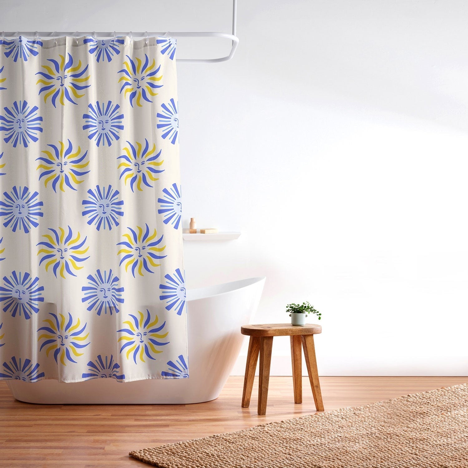 Design by Spark Dolce Vita Radial Sun Flames Shower Curtain