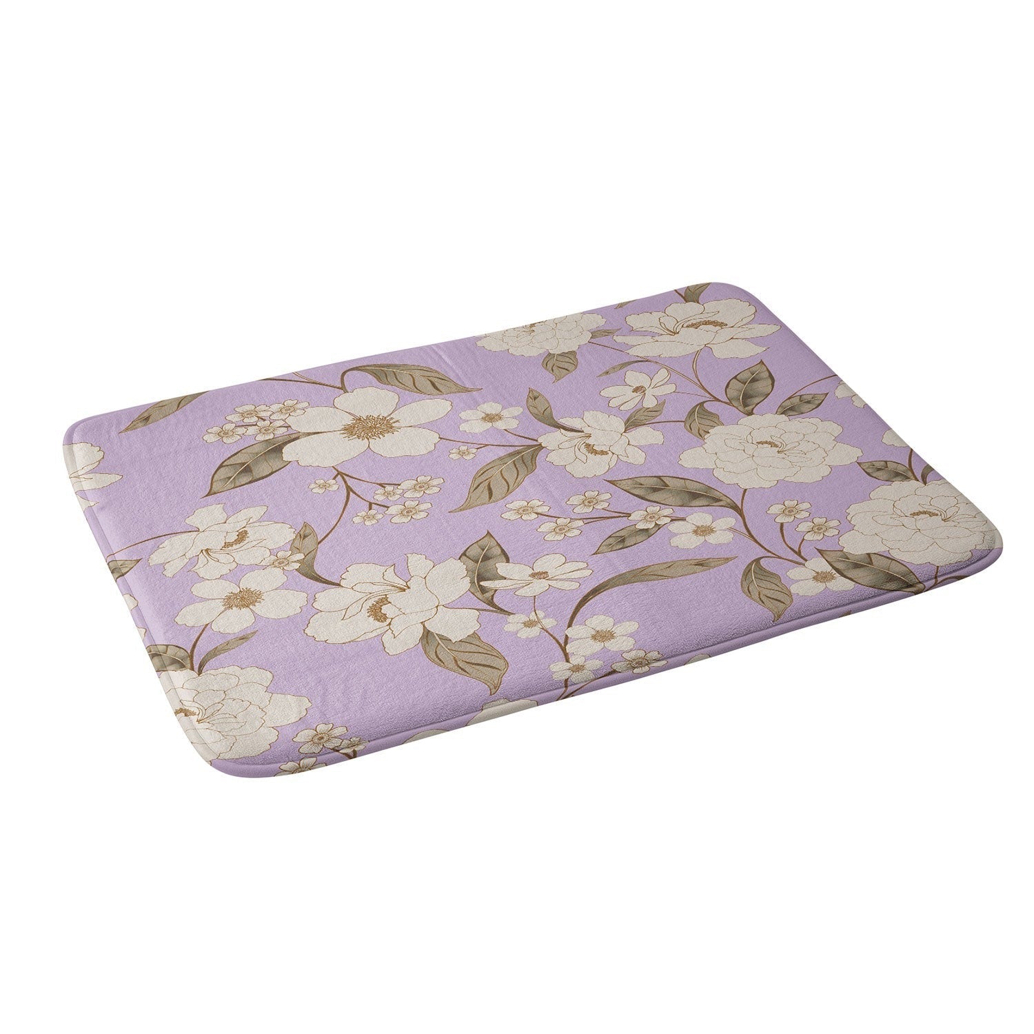 Gabriela Fuente Roberta lilac Memory Foam Bath Mat