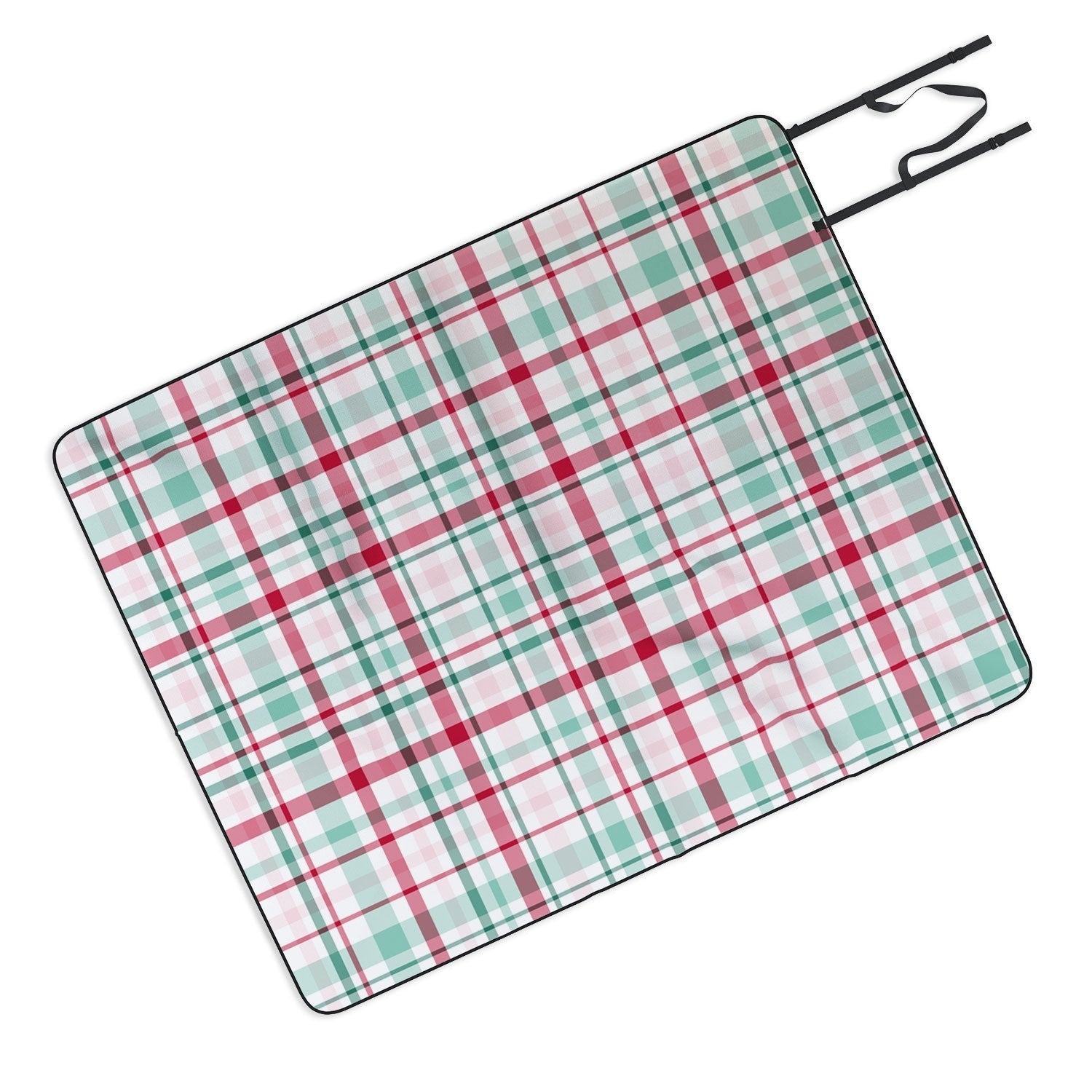 Lisa Argyropoulos Merry Vintage Plaid Picnic Blanket