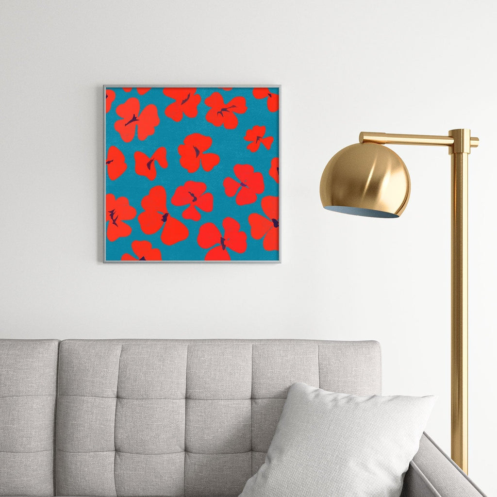 Garima Dhawan oxalis 1 Square Metal Framed Art Print
