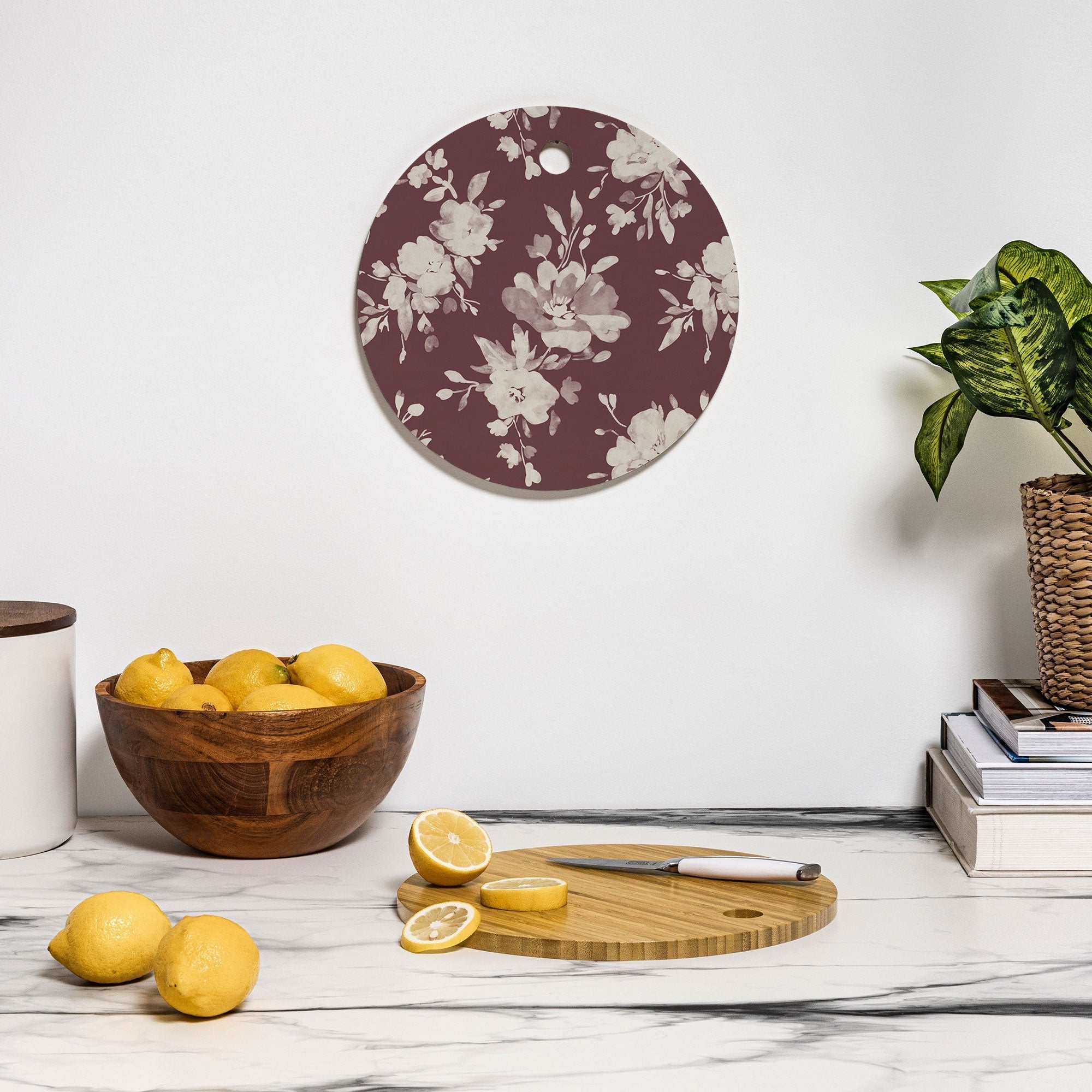 Marta Barragan Camarasa Antique Petal Romance Cutting Board Round