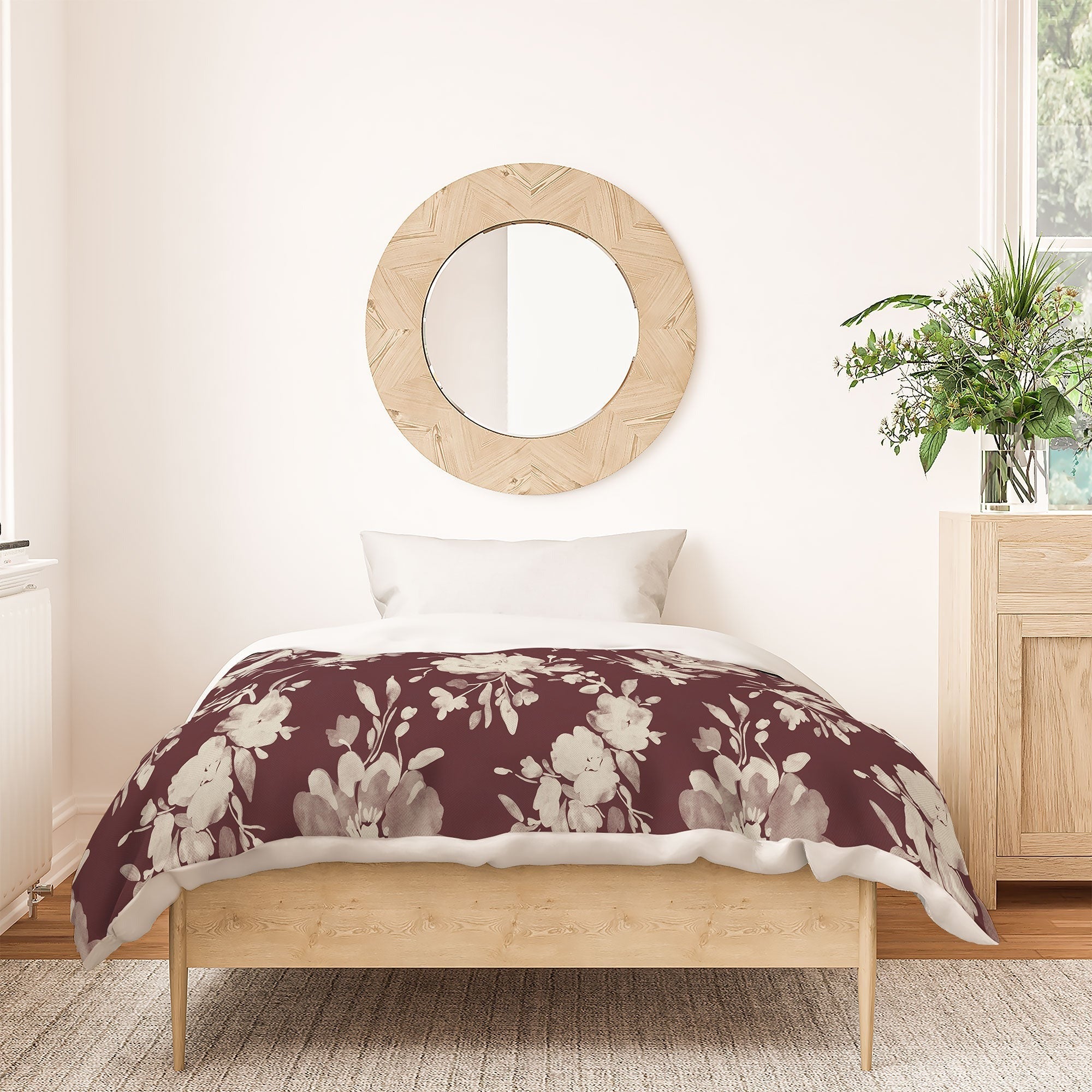 Marta Barragan Camarasa Antique Petal Romance Duvet Cover