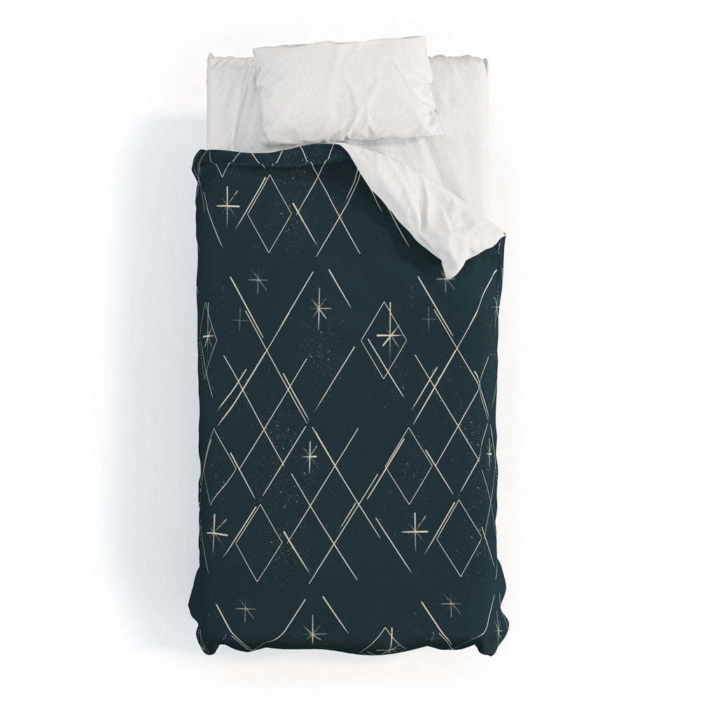 Little Om Starry Web navy Duvet Cover