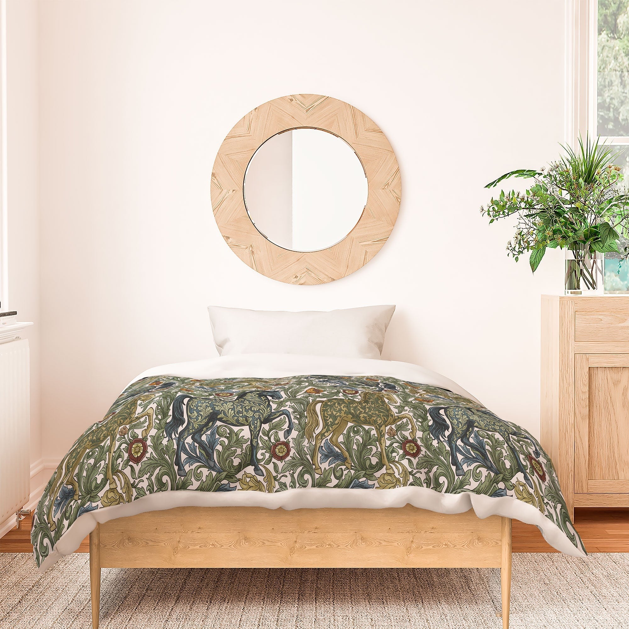 Marta Barragan Camarasa Renaissance Horse Garden Duvet Cover