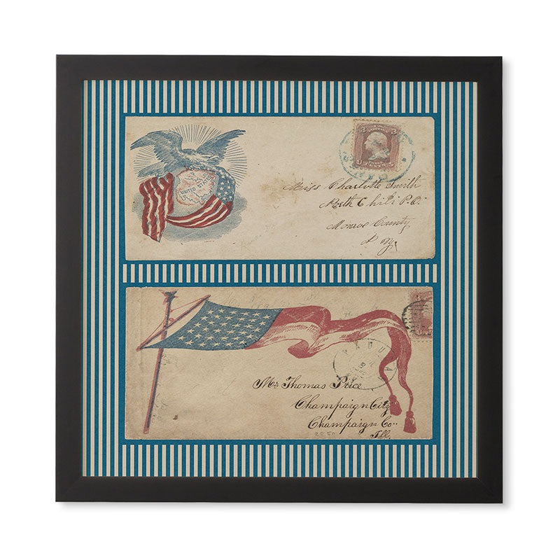 DENY Designs Civil War Envelopes Framed Wall Art