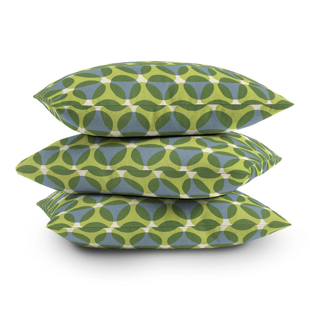 Marta Barragan Camarasa Stylish Retro Circle Outdoor Throw Pillow