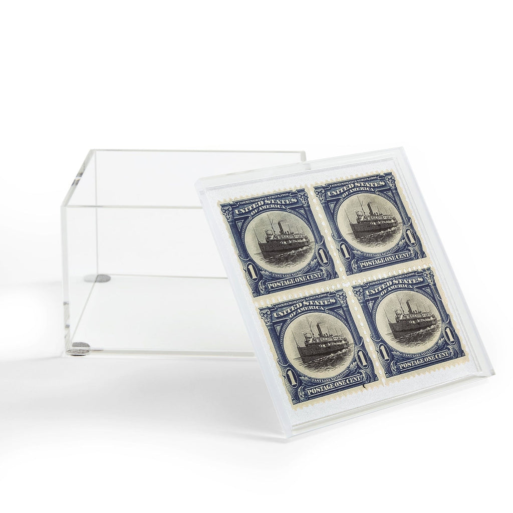 DENY Designs 1901 1c Fast Lake Navigation Stamps Acrylic Box