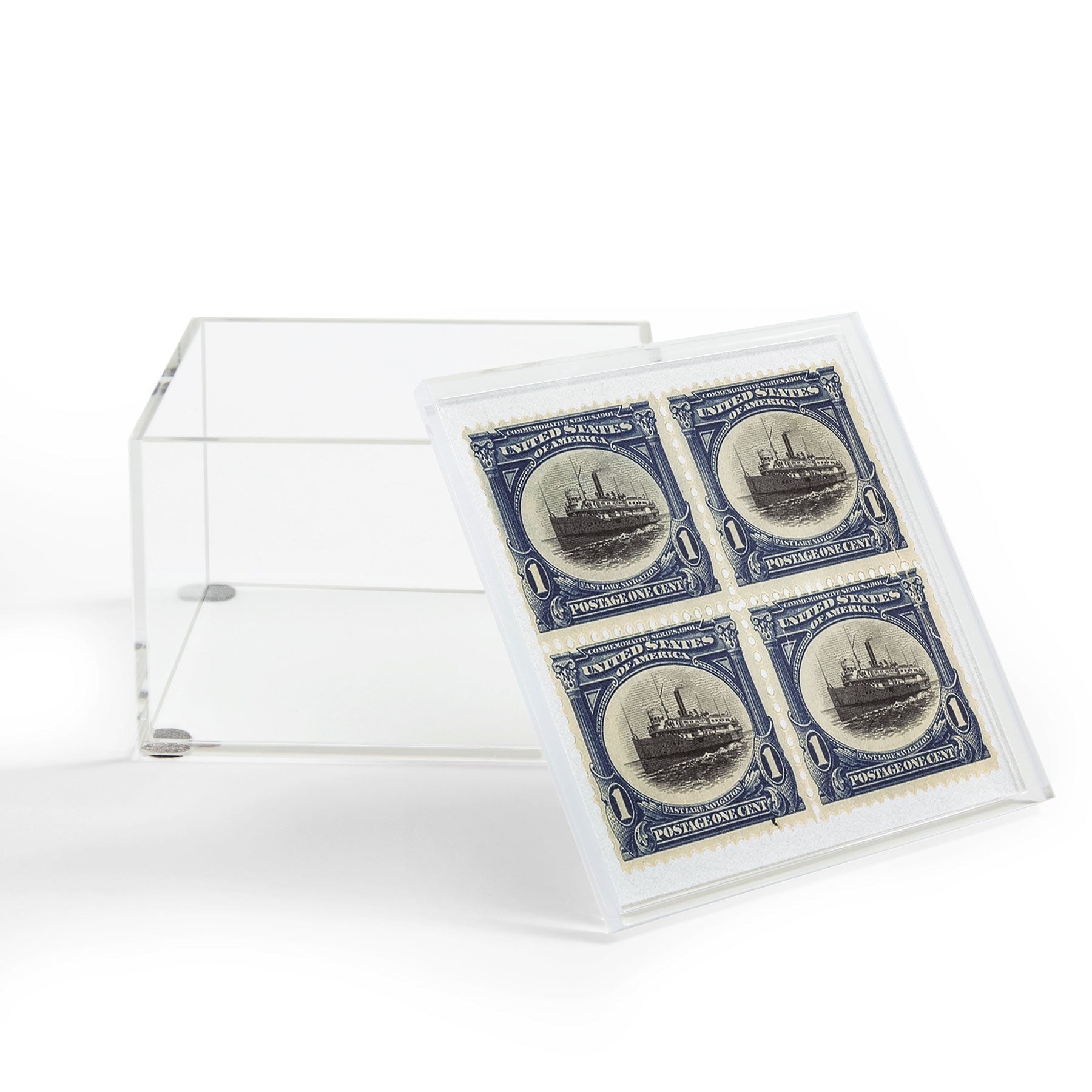 DENY Designs 1901 1c Fast Lake Navigation Stamps Acrylic Box