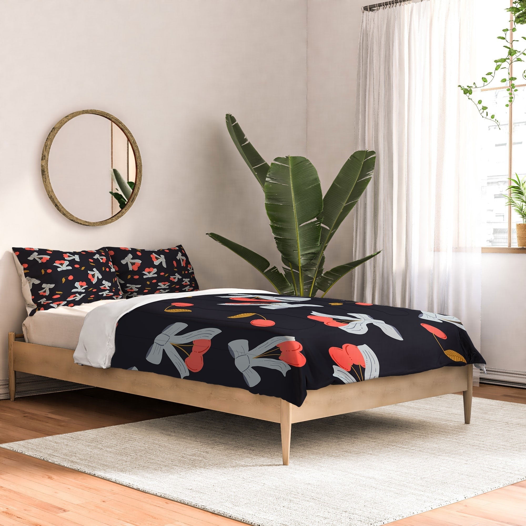 Jennifer Labre Cherries and Bows Comforter