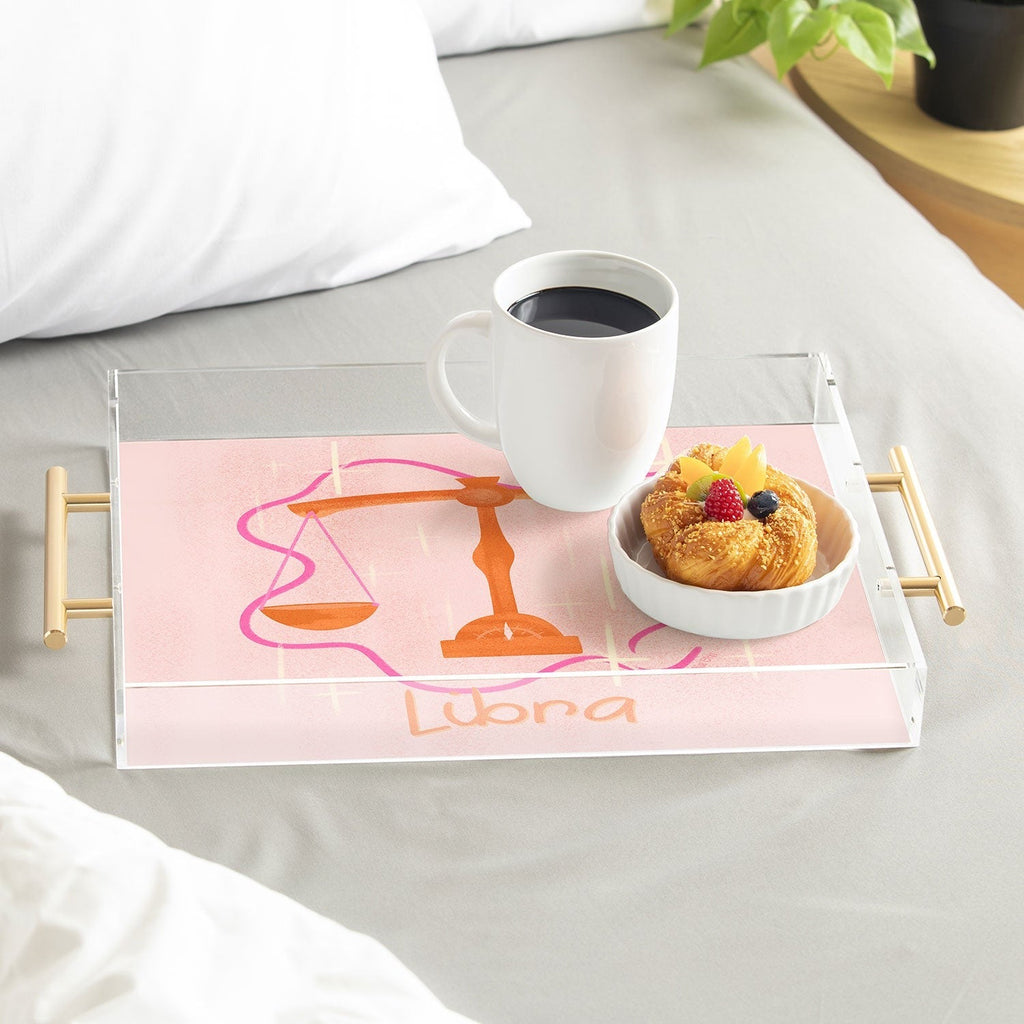 Little Om Zodiac Signs Libra Acrylic Tray