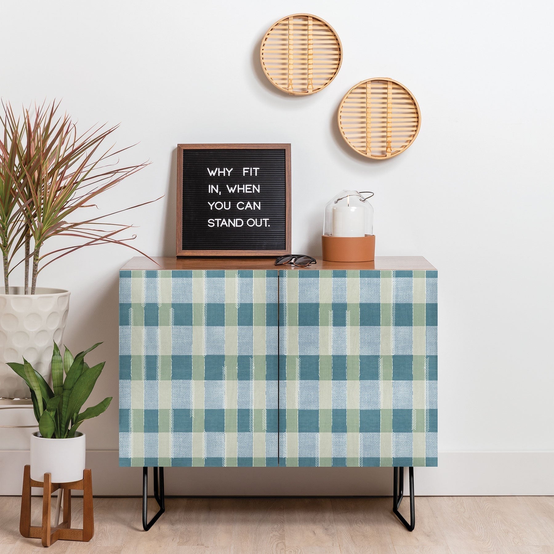 Marta Barragan Camarasa Country Style Checks Credenza