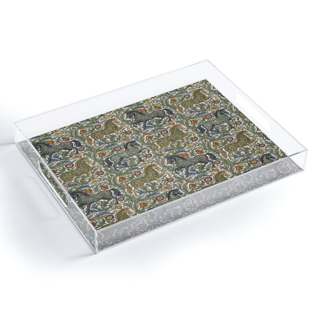 Marta Barragan Camarasa Renaissance Horse Garden Acrylic Tray