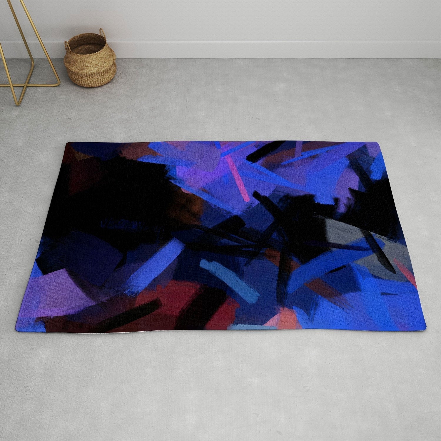 83 Oranges Midnight Sparks Area Rug