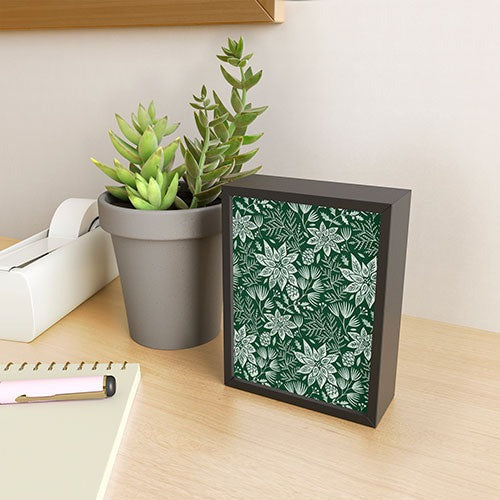 Pimlada Phuapradit Christmas Poinsettia Framed Mini Art Print