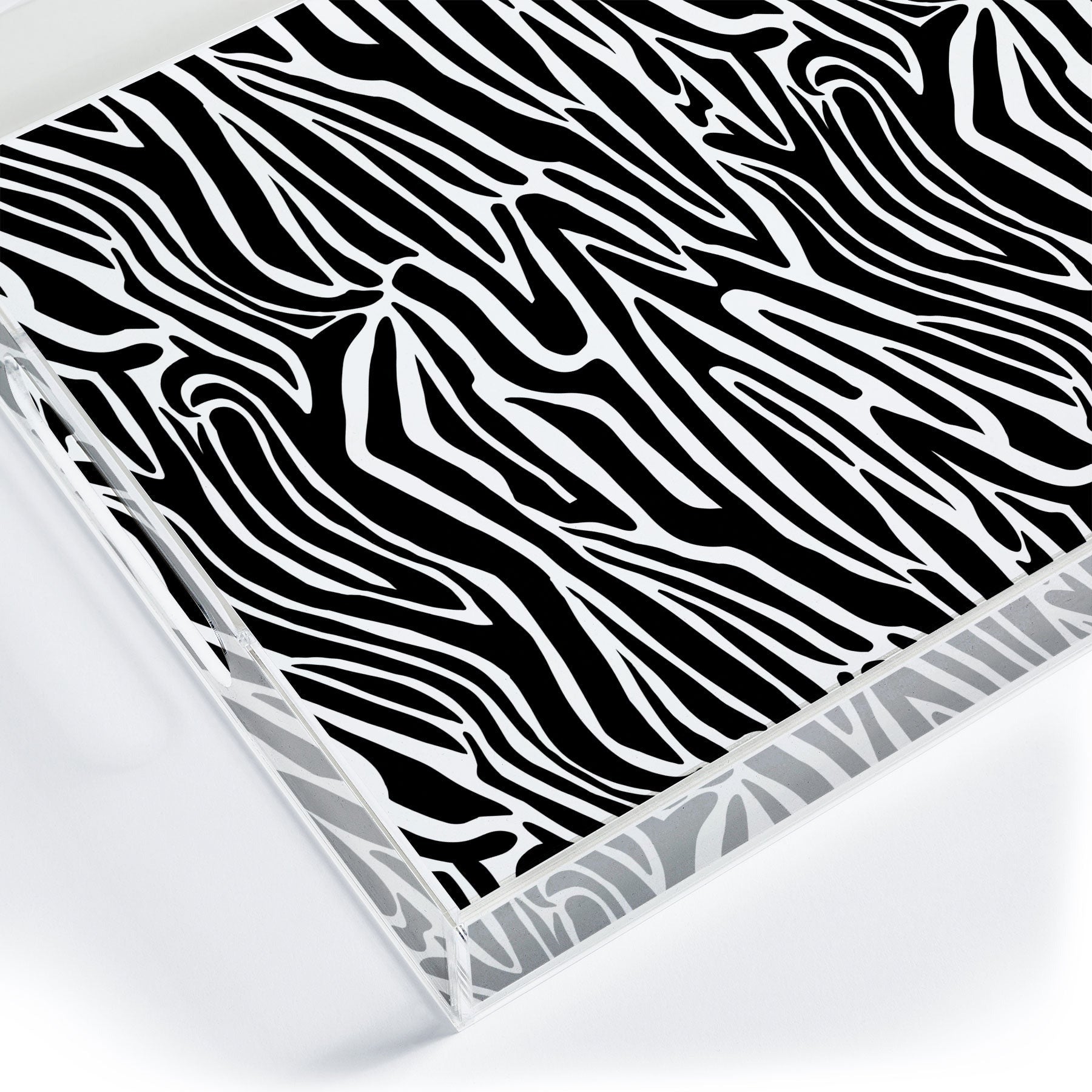Jennifer Labre Wild Zebra Acrylic Tray