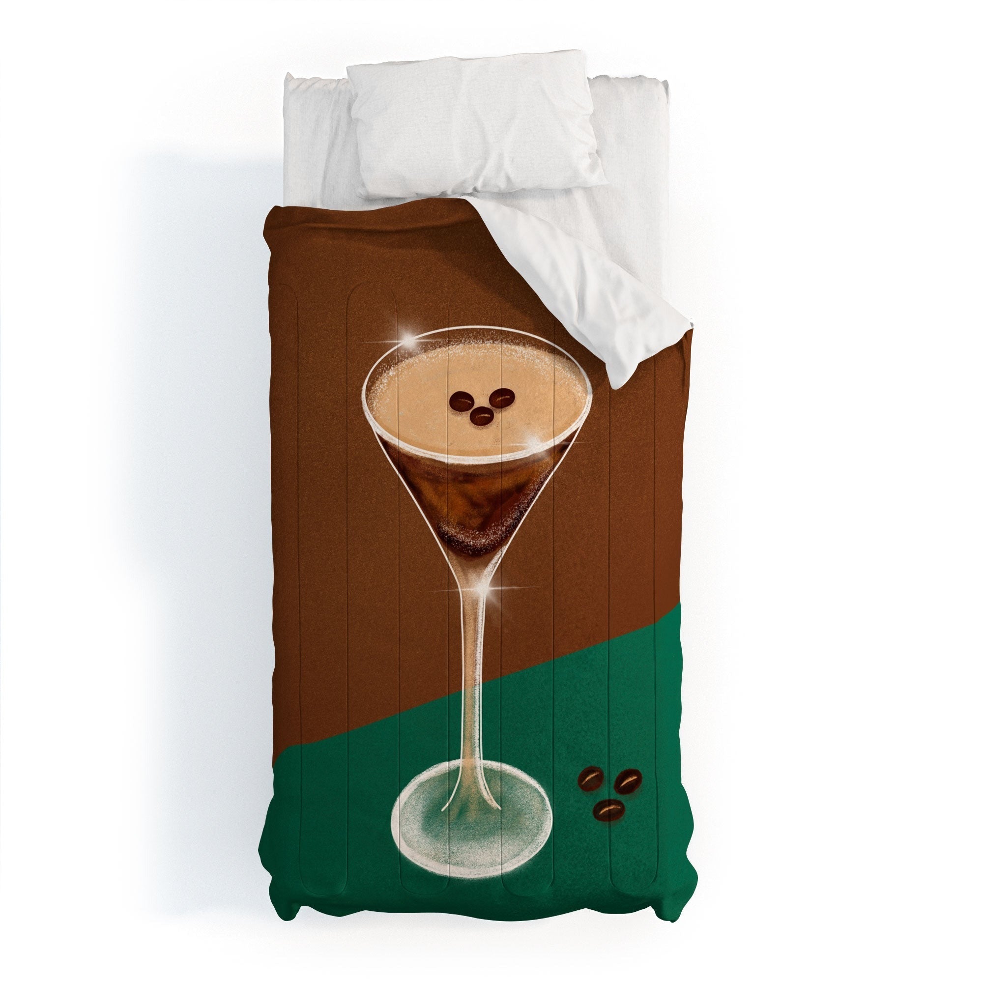 Design by Spark Expresso Martini Coffee Beans Comforter