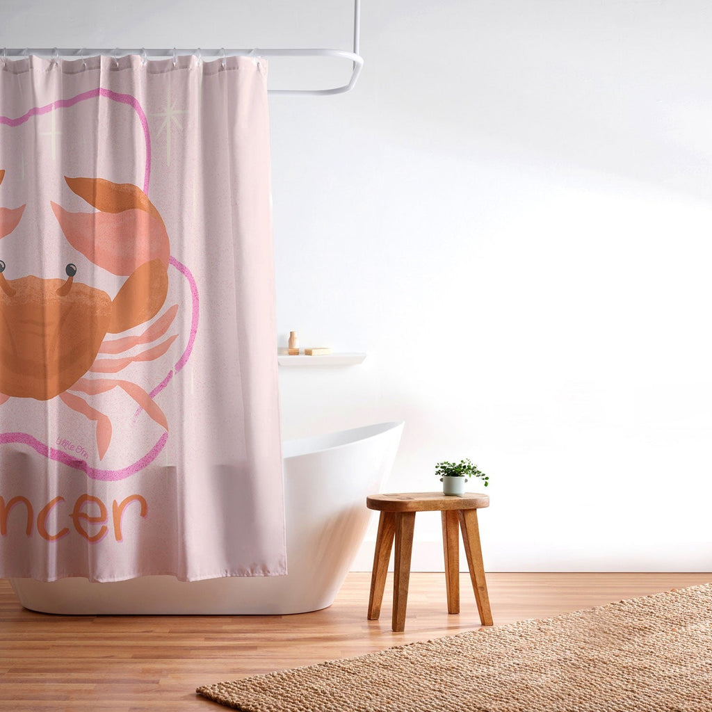 Little Om Zodiac Signs Cancer Shower Curtain