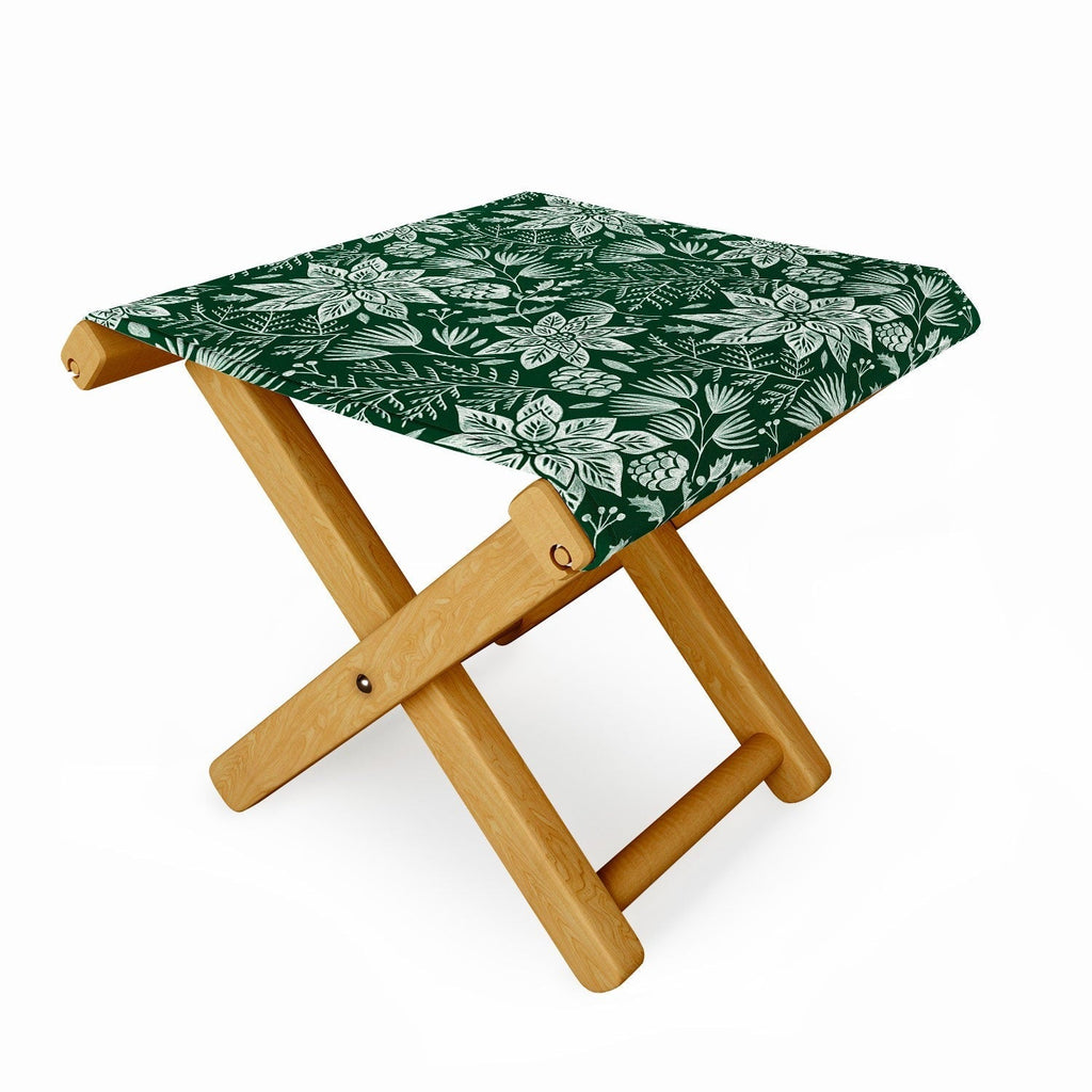 Pimlada Phuapradit Christmas Poinsettia Folding Stool