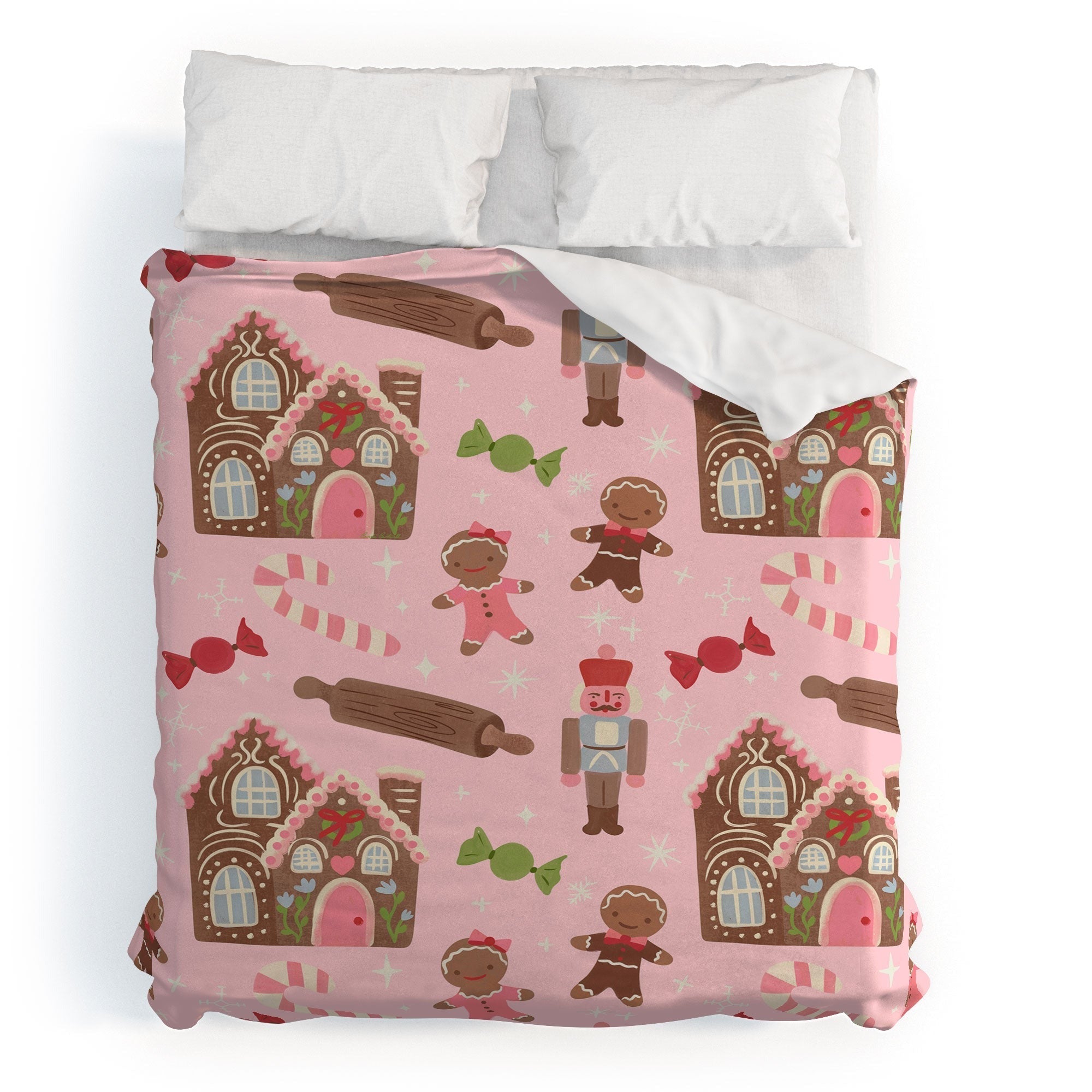carriecantwell Sweet Christmas Holidays Duvet Cover