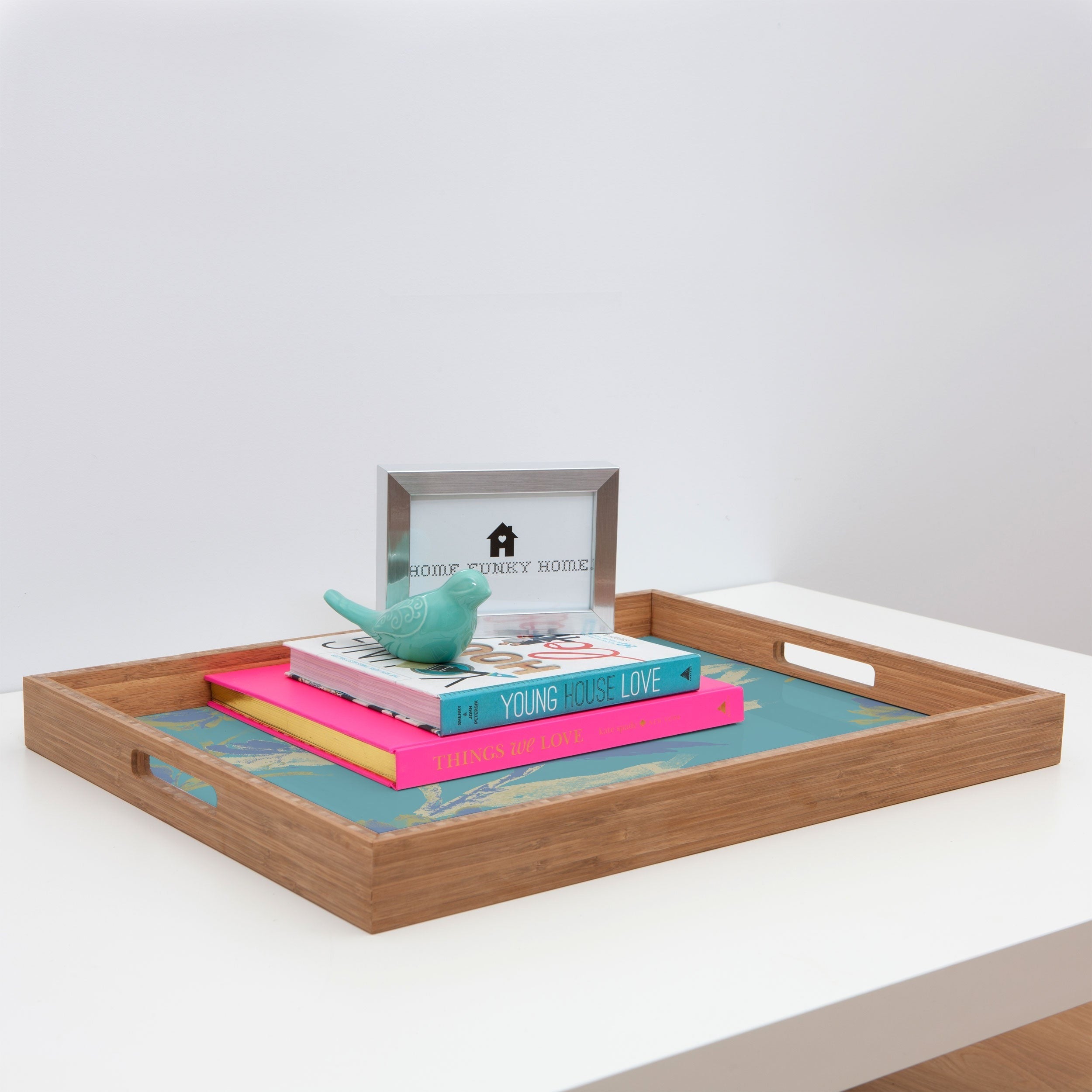 Gabriela Fuente Emma Blue Rectangular Tray