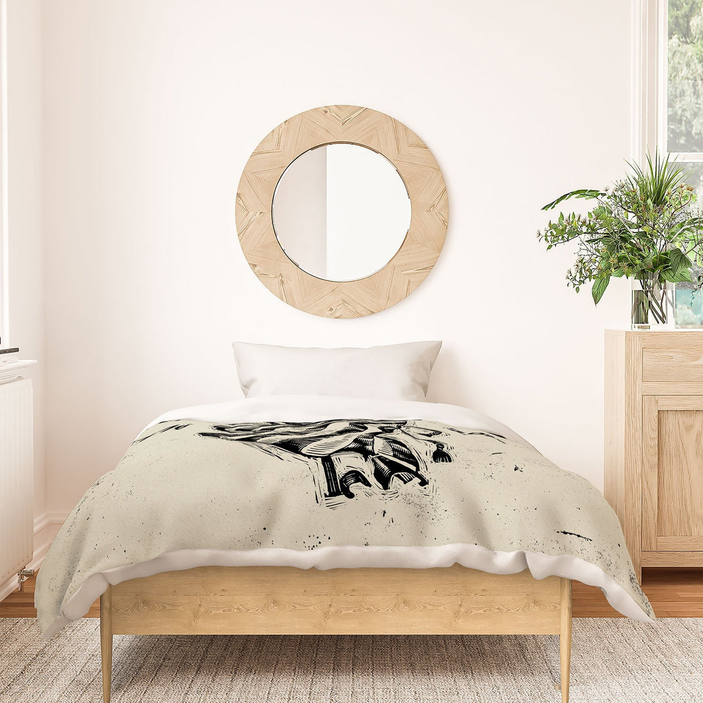 DENY Designs Let Freedom Ring Block Duvet Cover