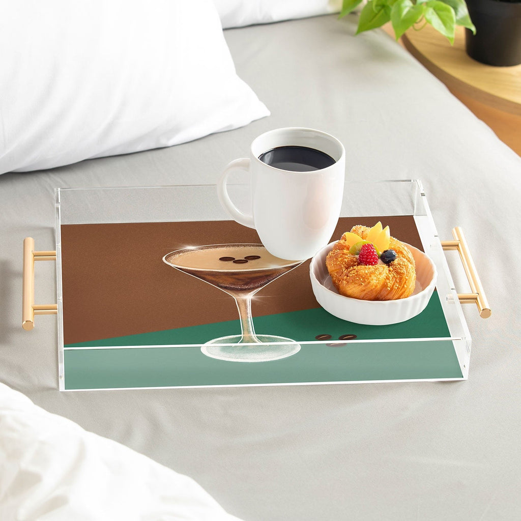 Design by Spark Expresso Martini Coffee Beans Acrylic Tray