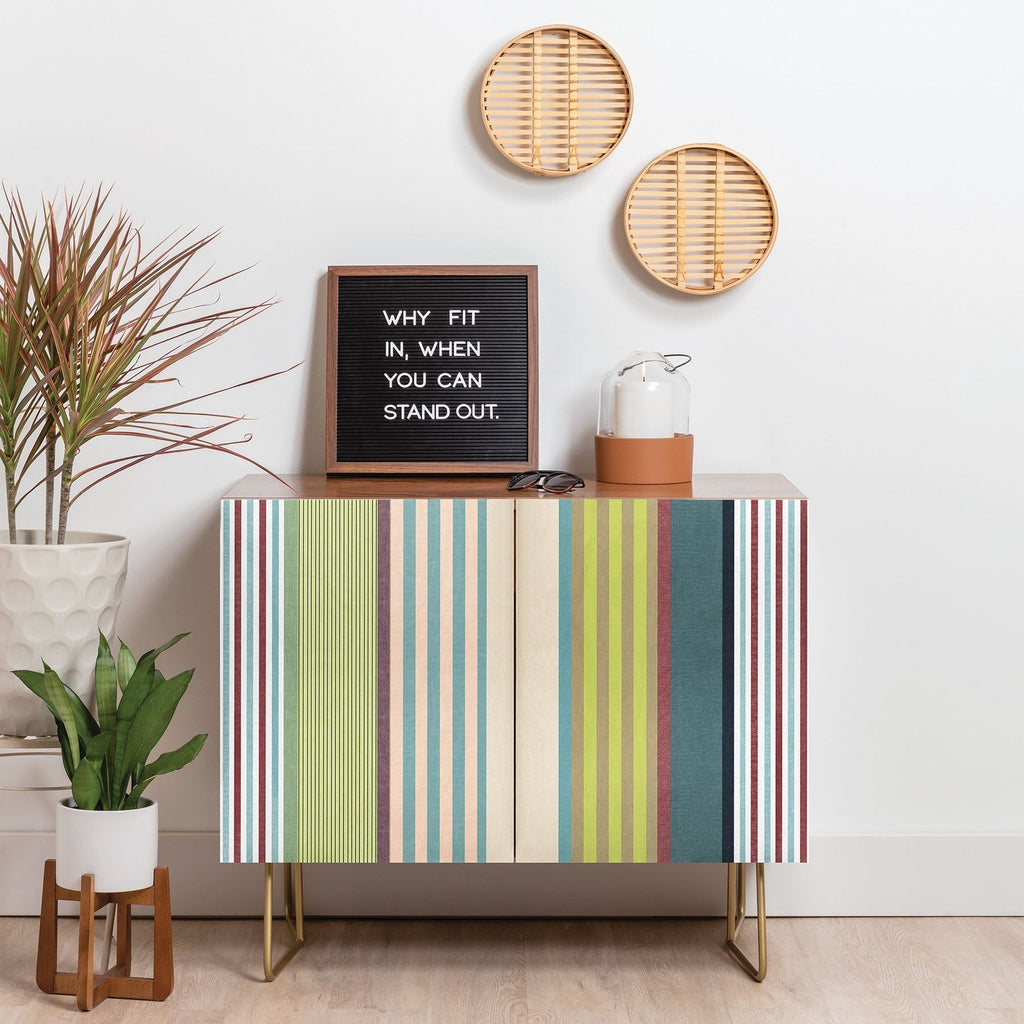 Marta Barragan Camarasa Colorful Stripe Delight Credenza