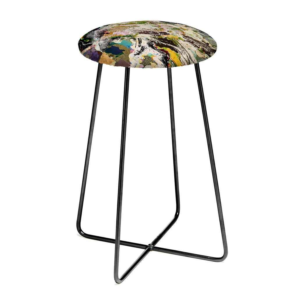 83 Oranges Echoes Beneath the Surface Counter Stool