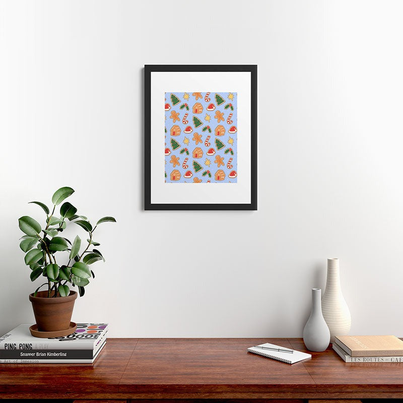 Love_Ryming Christmas Cookies Framed Art Print
