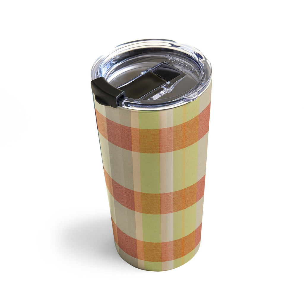 Marta Barragan Camarasa Retro Picnic Plaid Warm Tones Travel Mug