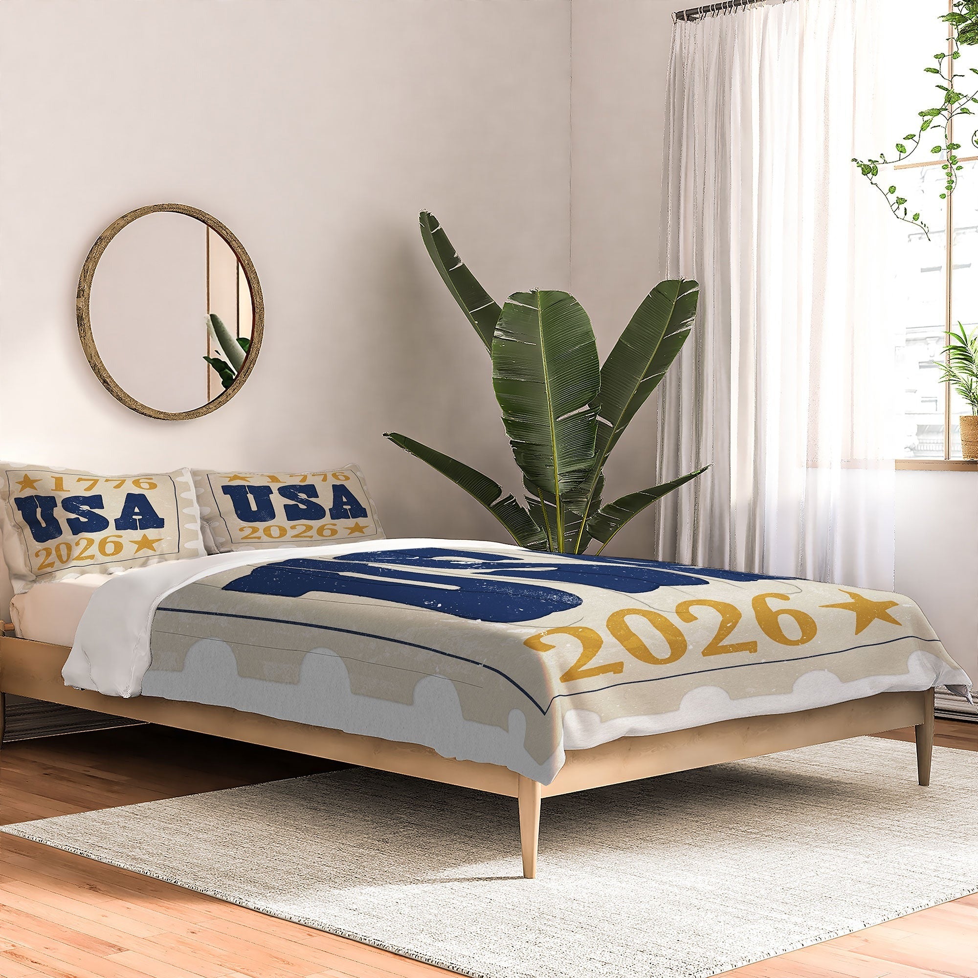 DENY Designs USA Stamp Comforter