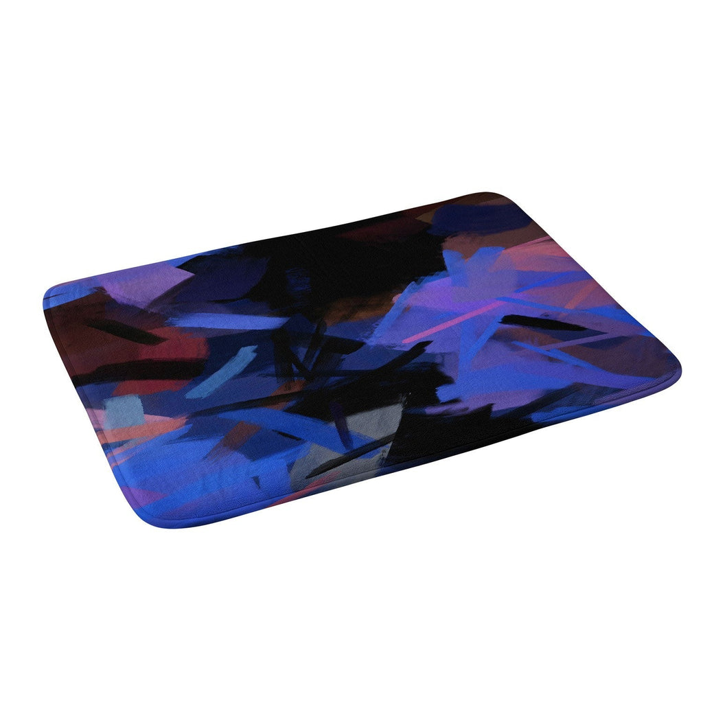 83 Oranges Midnight Sparks Memory Foam Bath Mat