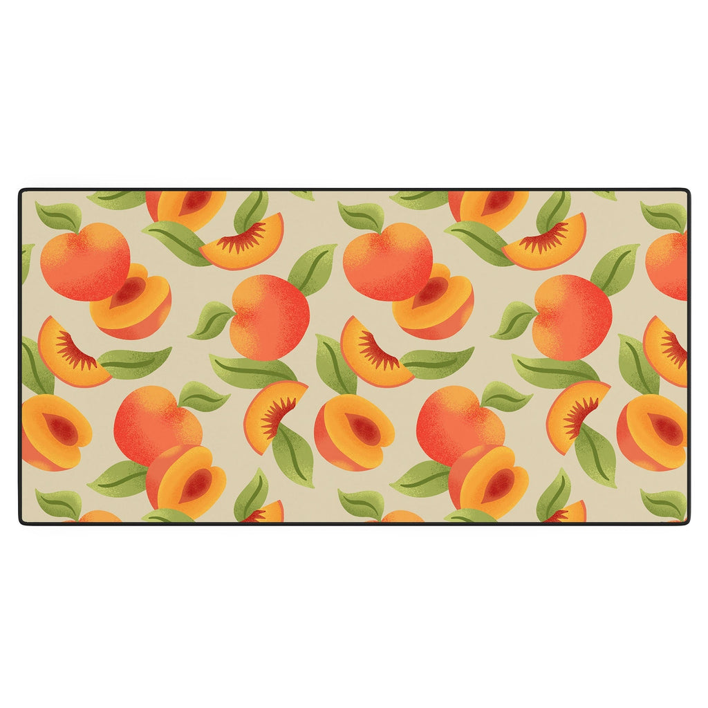 Jessica Molina Peach Pattern Desk Mat