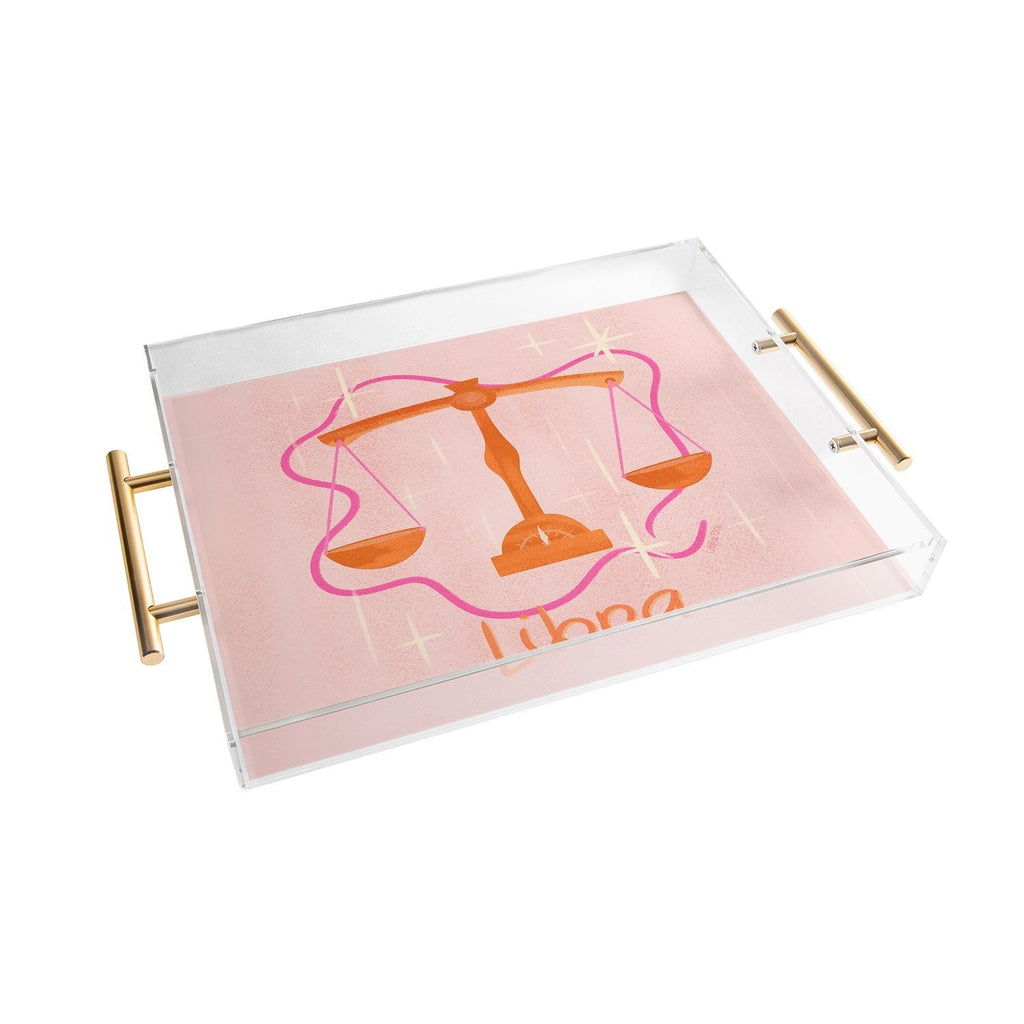 Little Om Zodiac Signs Libra Acrylic Tray
