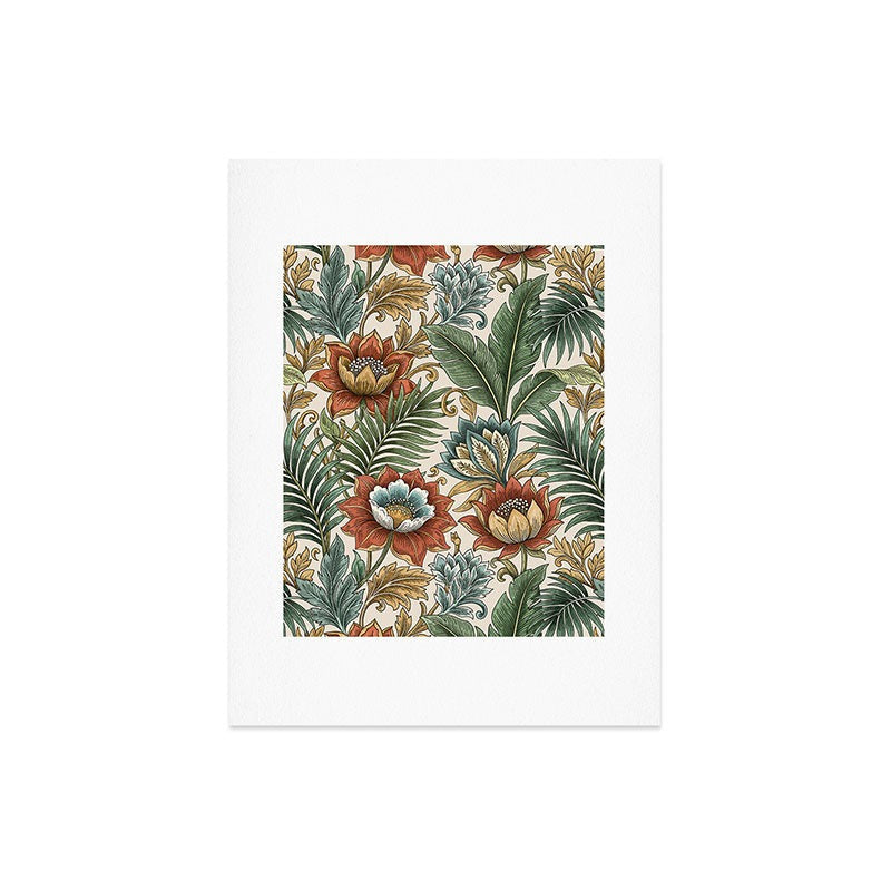 Marta Barragan Camarasa Retro Jungle Garden Art Print