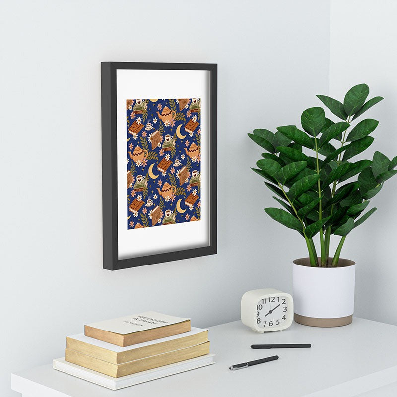 Avenie Moonlit Reading Nook II Recessed Framing Rectangle