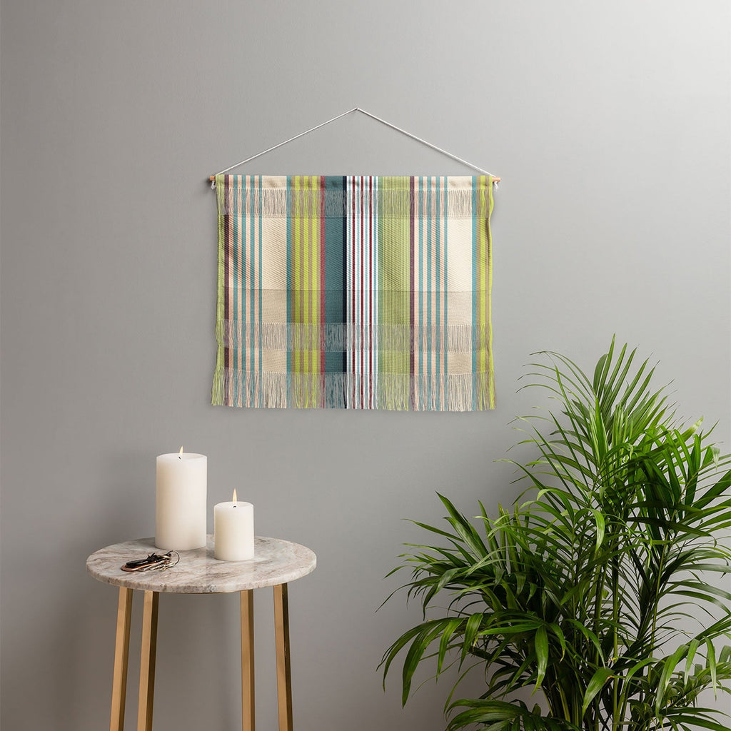 Marta Barragan Camarasa Colorful Stripe Delight Wall Hanging Landscape