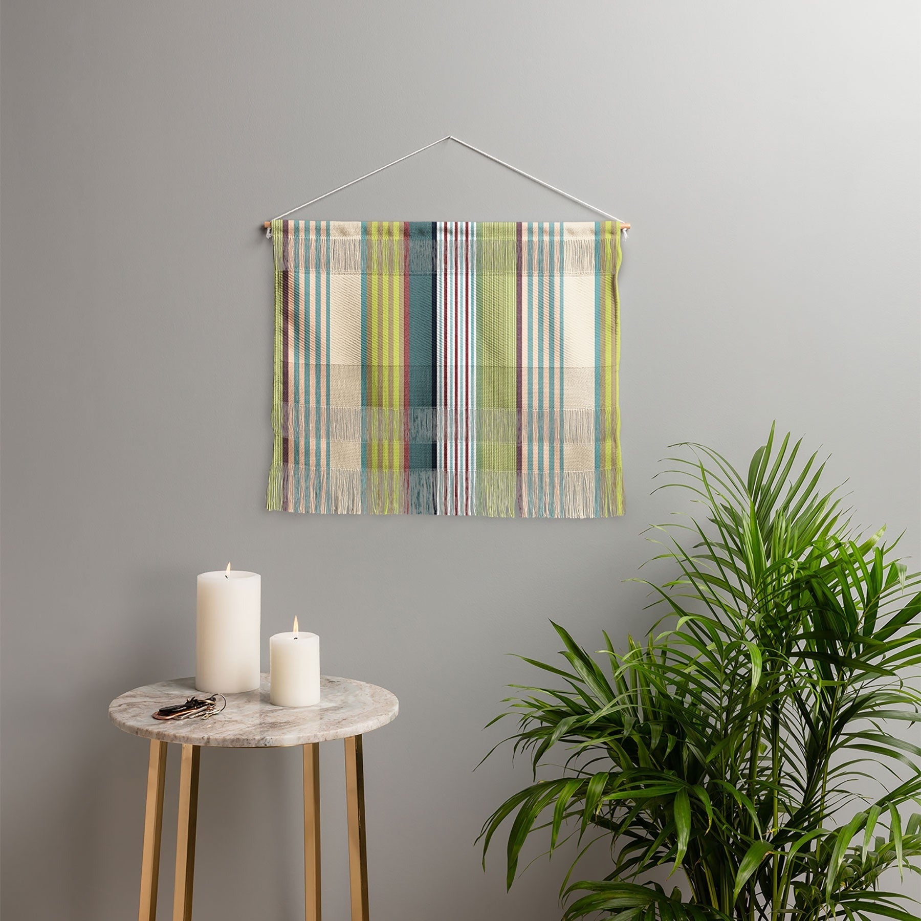 Marta Barragan Camarasa Colorful Stripe Delight Wall Hanging Landscape