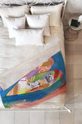 Natalie Baca Lucky in Love Fleece Throw Blanket