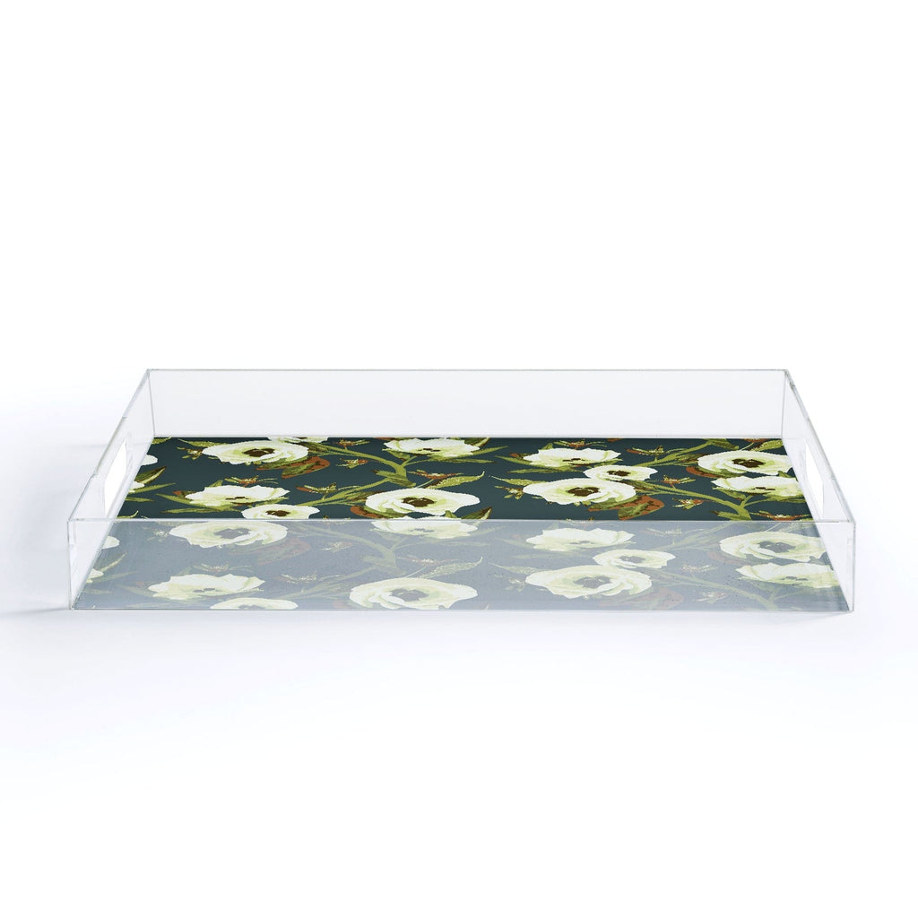 ThirtyOne Illustrations Circa in Olive Acrylic Tray