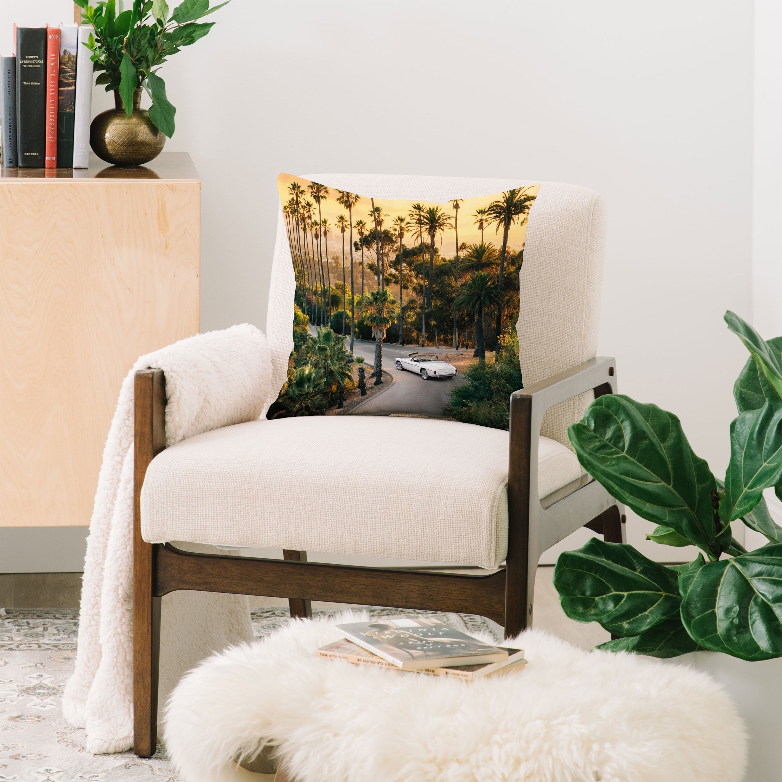 Gal Design Sunset Blvd Throw Pillow