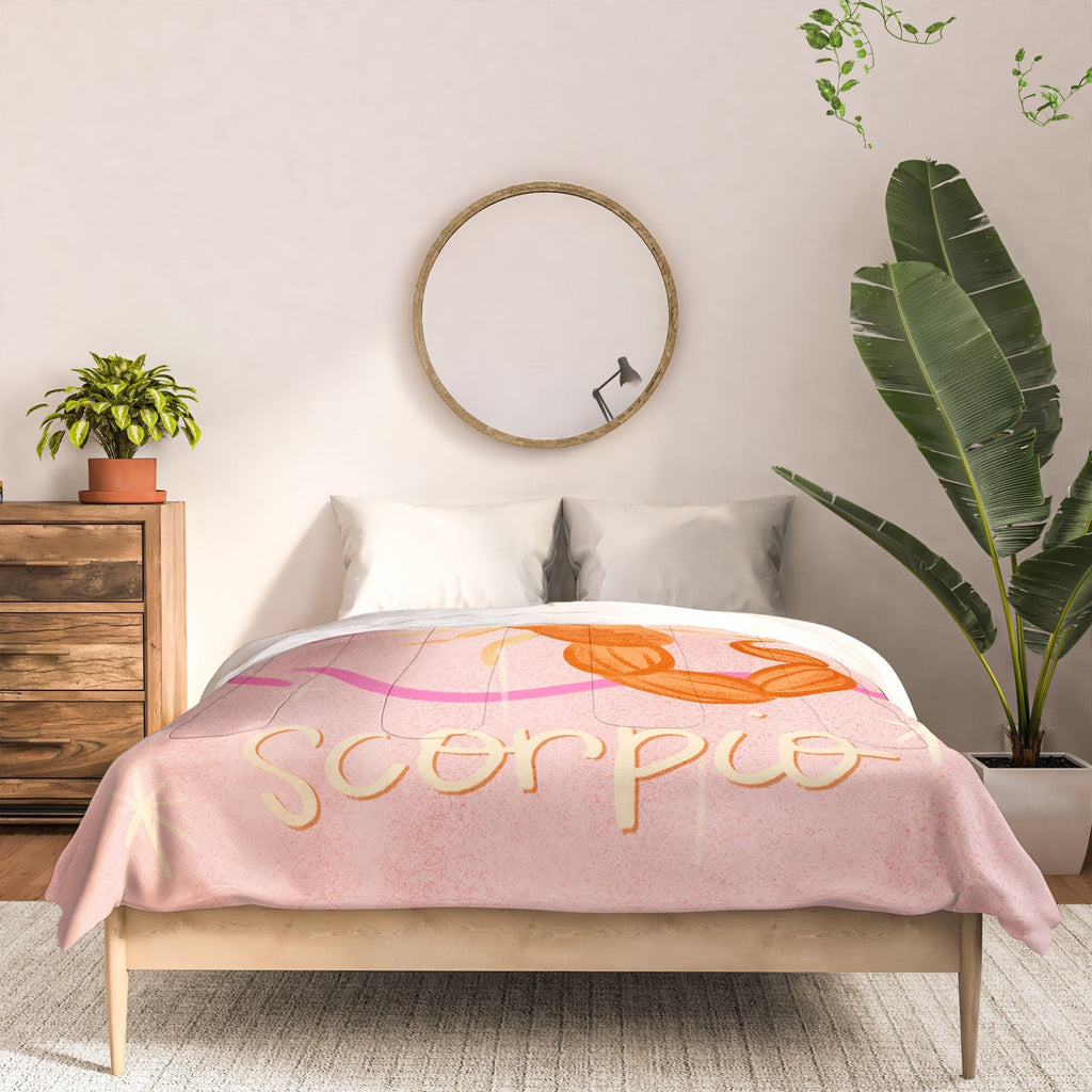 Little Om Zodiac Sign Scorpio Comforter