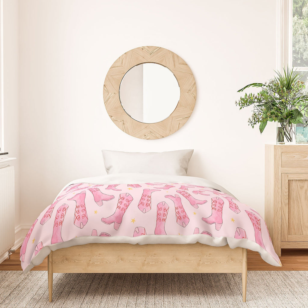 Love_Ryming Stars and Boots Duvet Cover