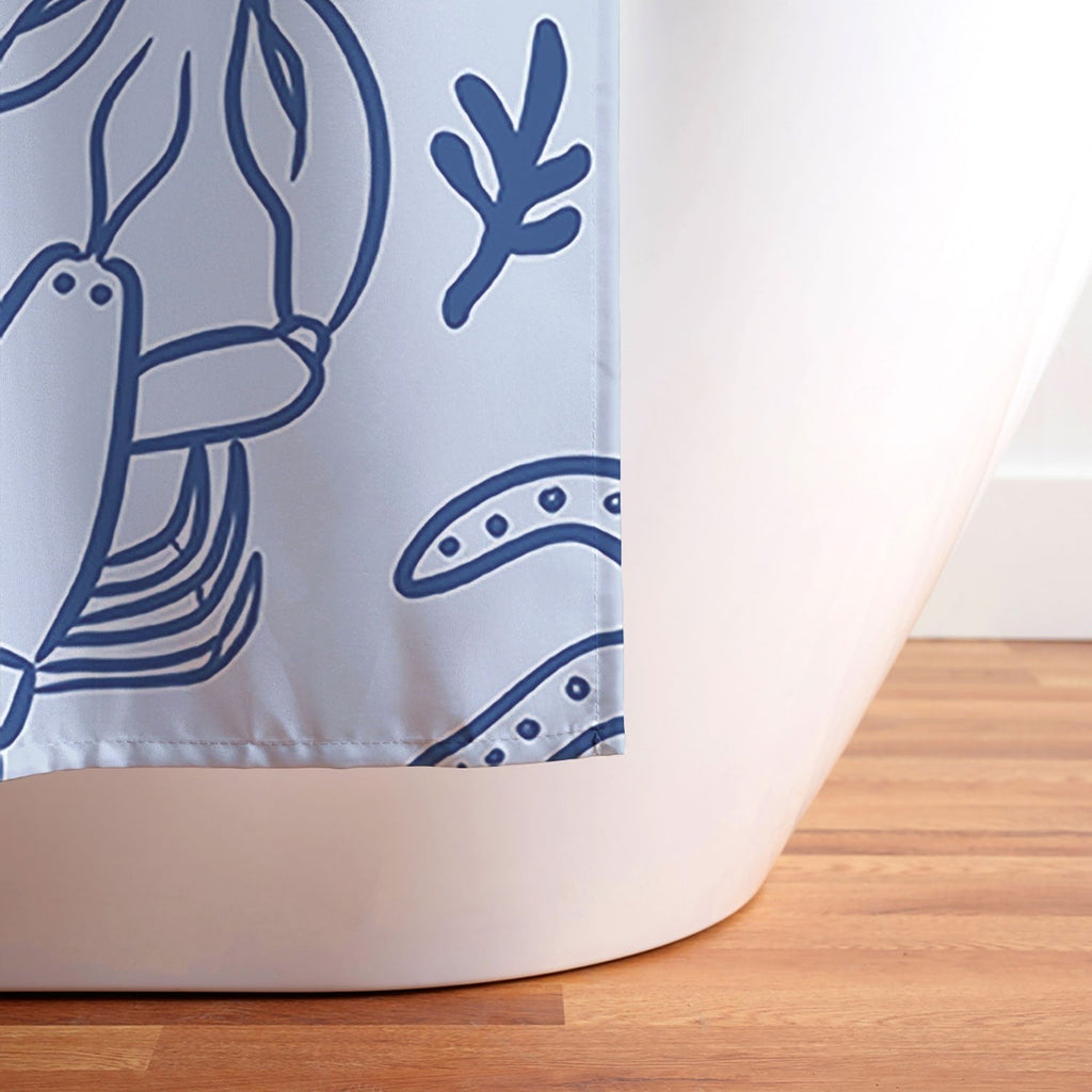 Design by Spark Marine Christmas Holiday Shower Curtain