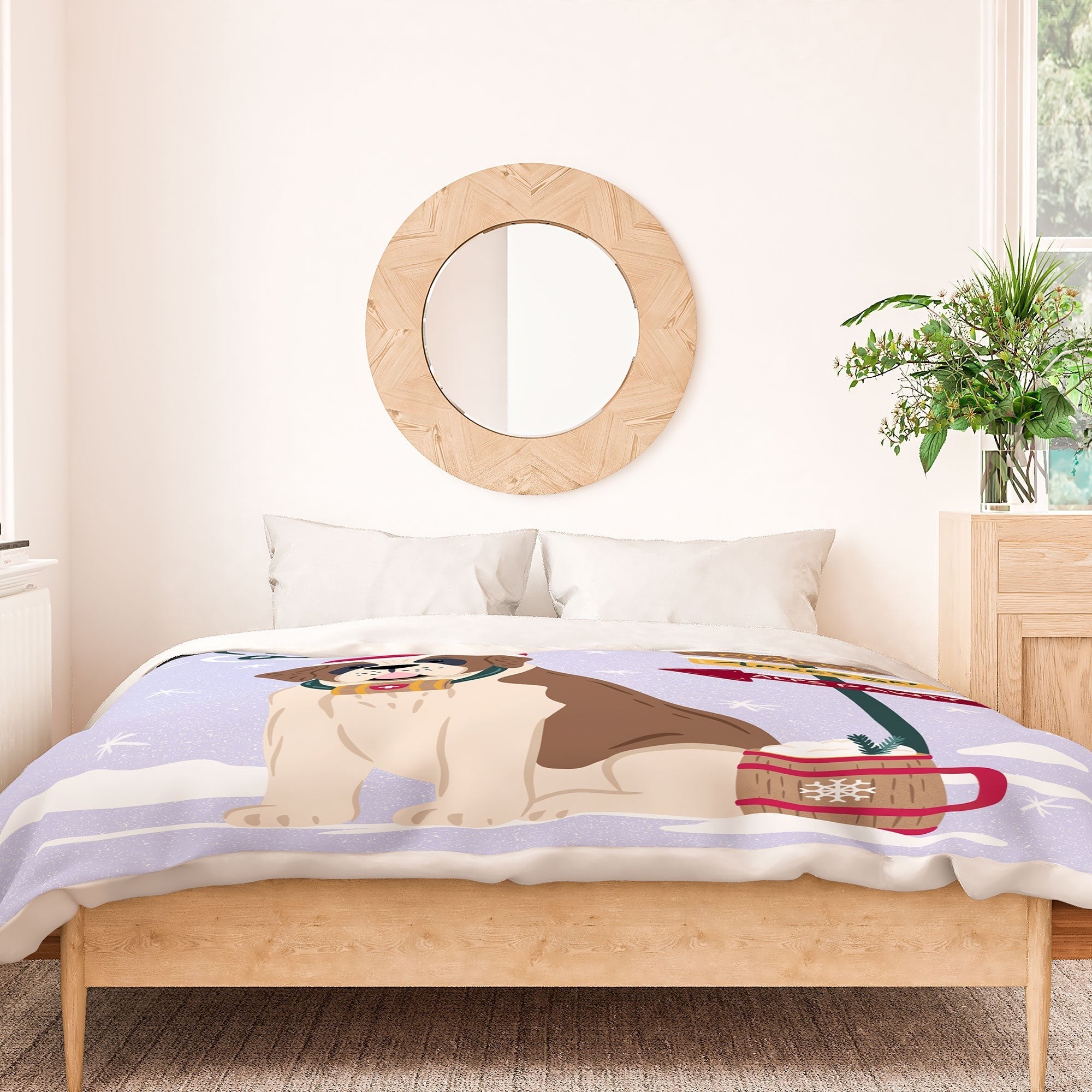 Design by Spark St Bernard Apres All Day Duvet Cover