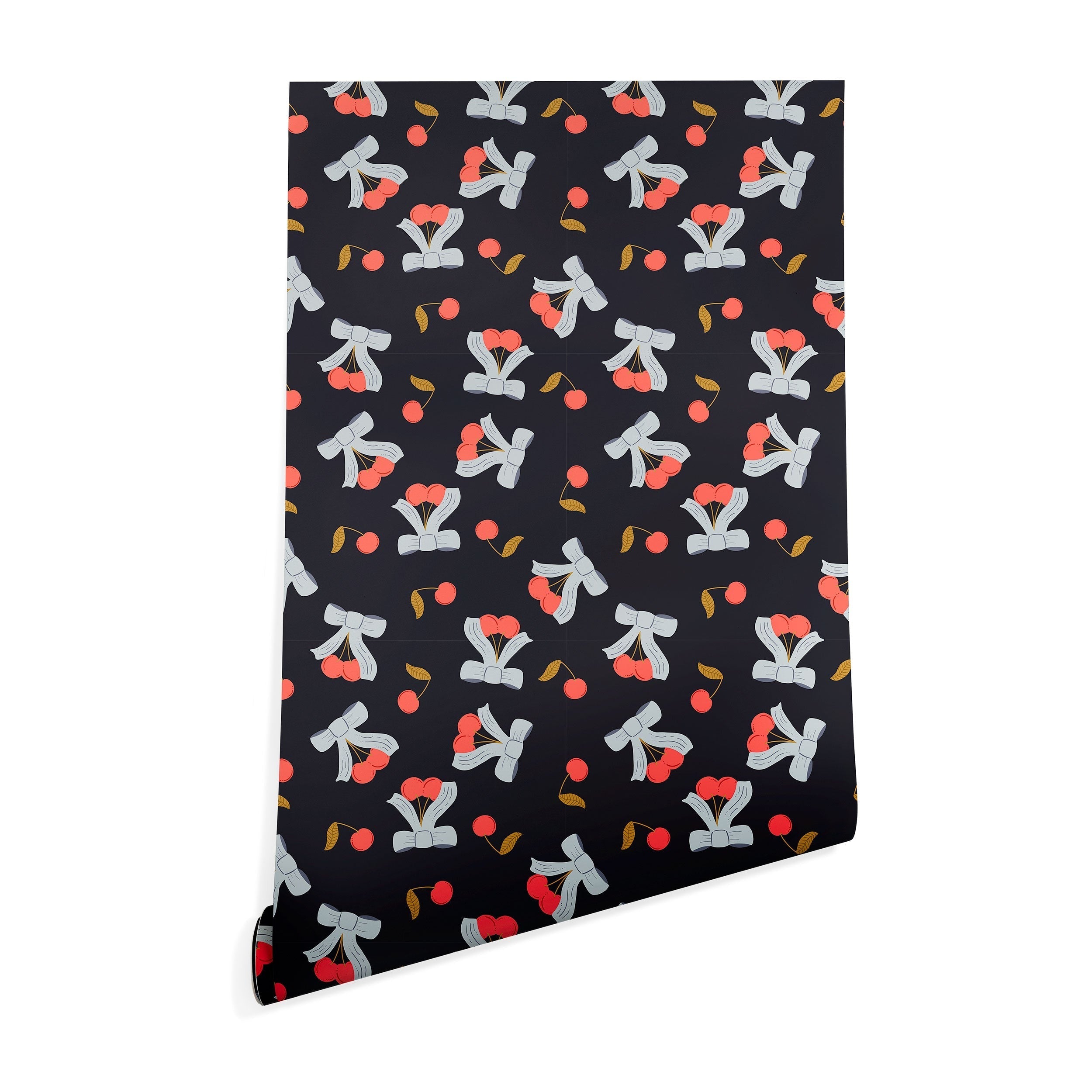 Jennifer Labre Cherries and Bows Wallpaper
